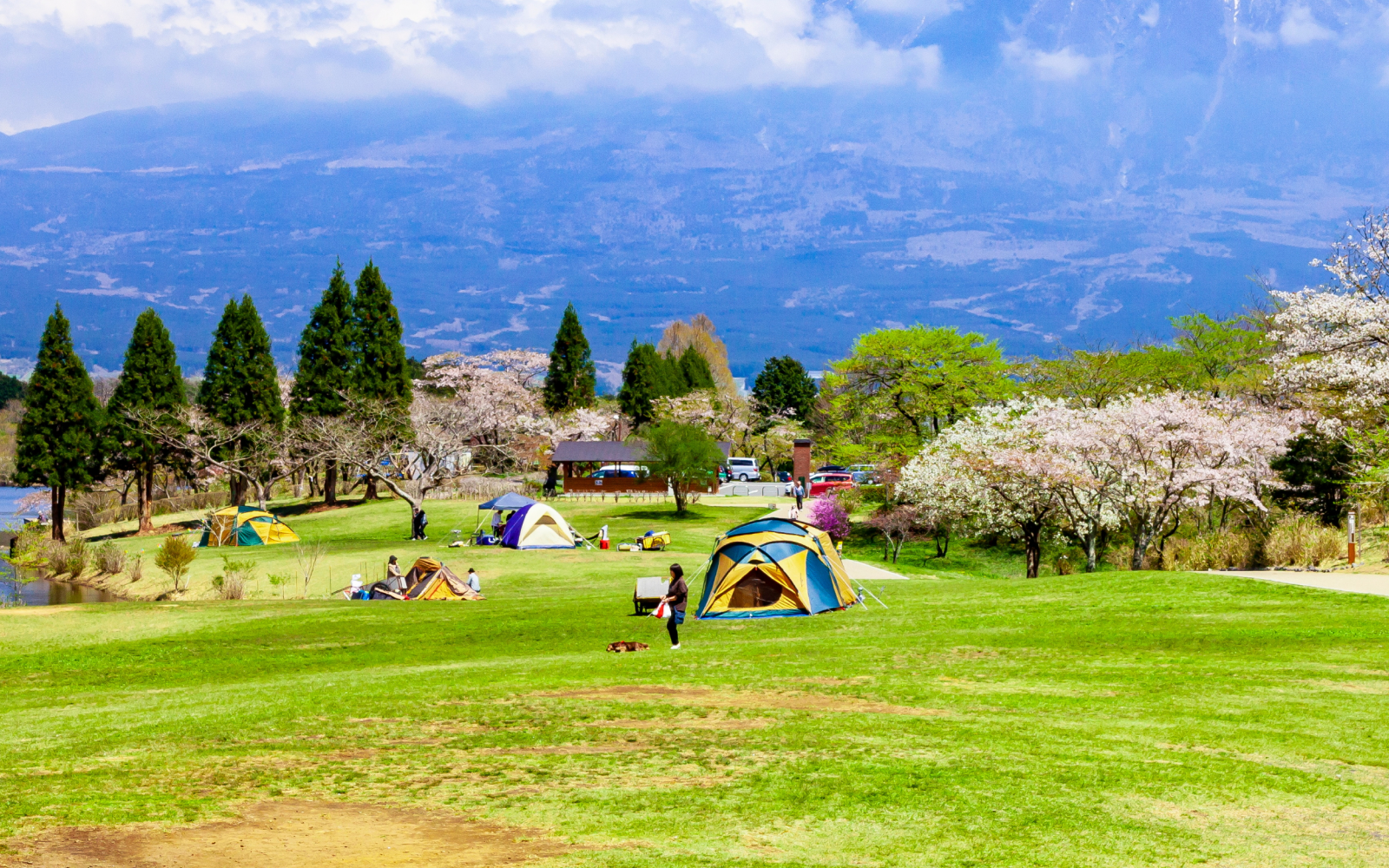 15000㎡（125ｍ×125ｍ）程度のキャンプ場